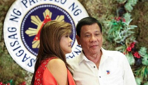 Imee Marcos with Duterte