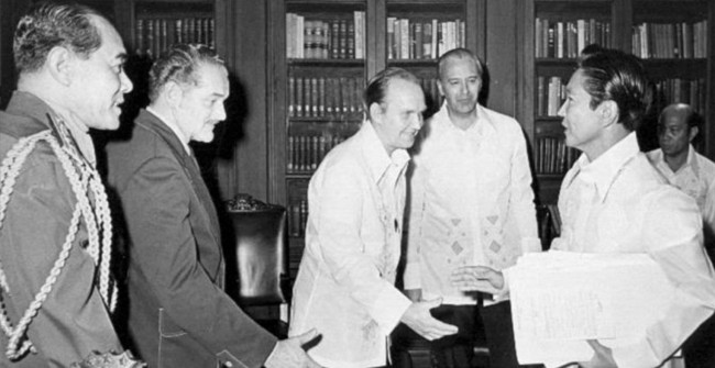 President Marcos in 1975