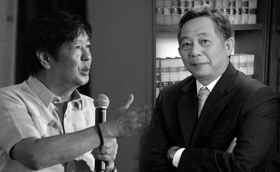 Bongbong Marcos and Benjamin Caguioa
