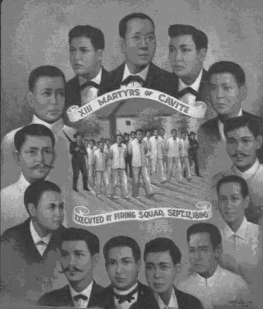 13 martyrs of Cavite were executed September 12, 1896