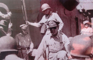 MacArthur landing in Lingayen Gulf in Pagasinan