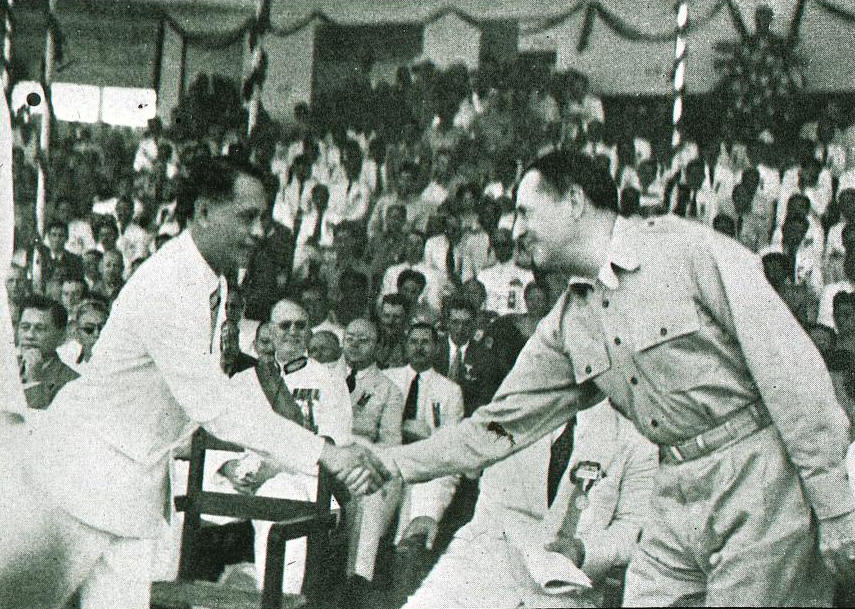 Image result for MacArthur - Roxas - Independence Day, manila 1946